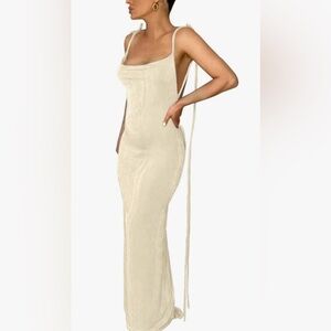 Dressy - Women’s Spaghetti Strap Backless Party Evening Dress. Size small